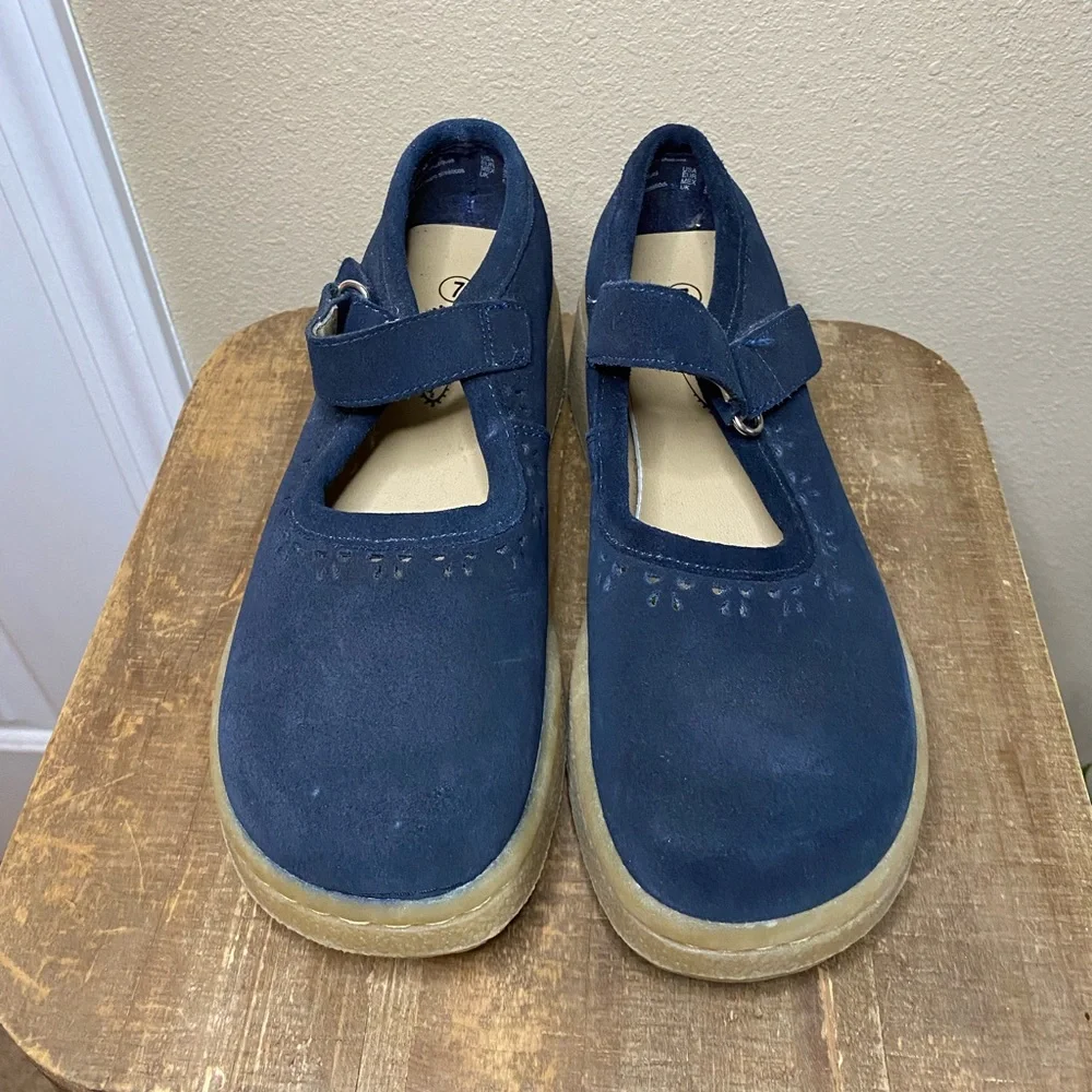 Mary Jane Navy Black Platform Mary Janes